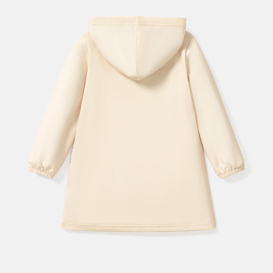 L.O.L. SURPRISE! Toddler Girl Bag Print Long-sleeve Hooded Sweatshirt Dress Beige big image 5