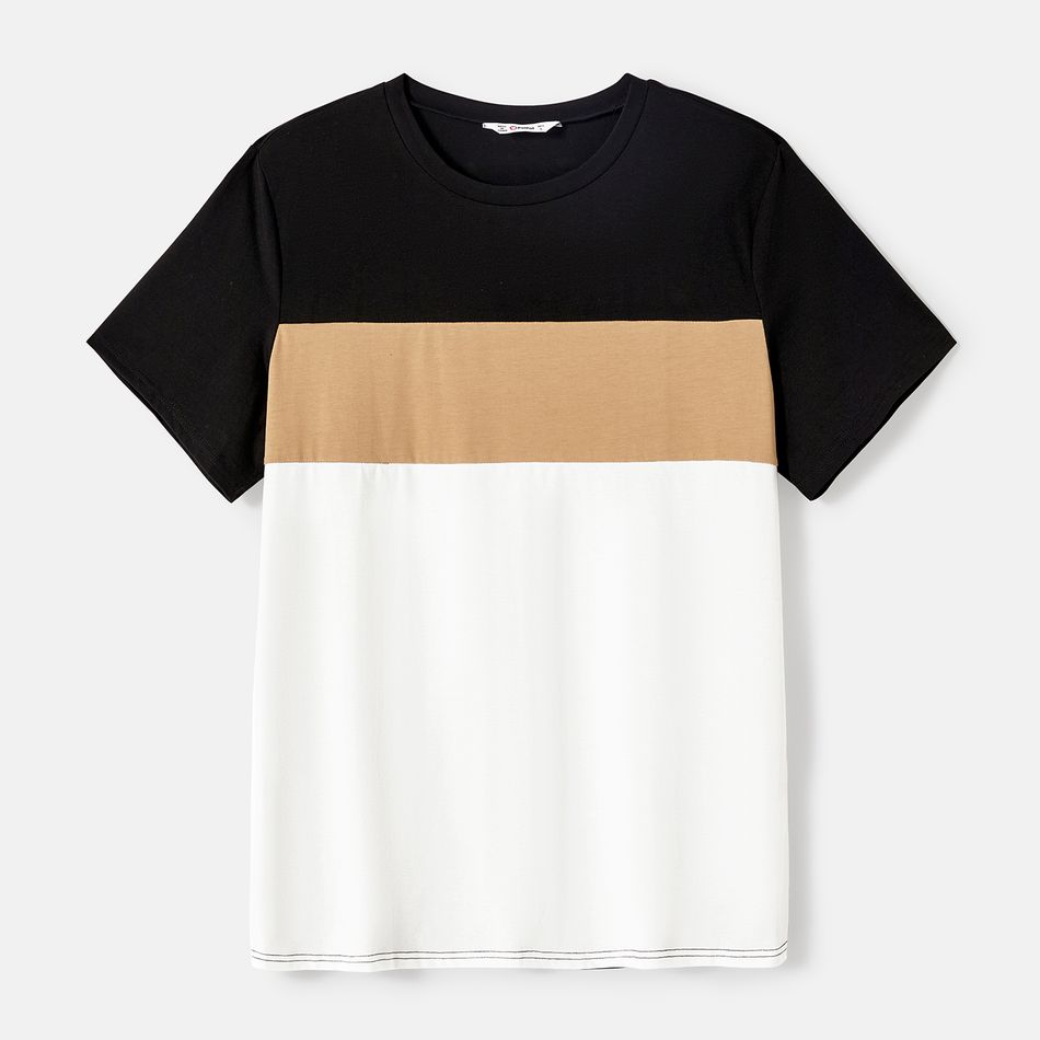 Family Matching Colorblock Spliced Cami Dresses and Short-sleeve T-shirts Sets Multi-color big image 8