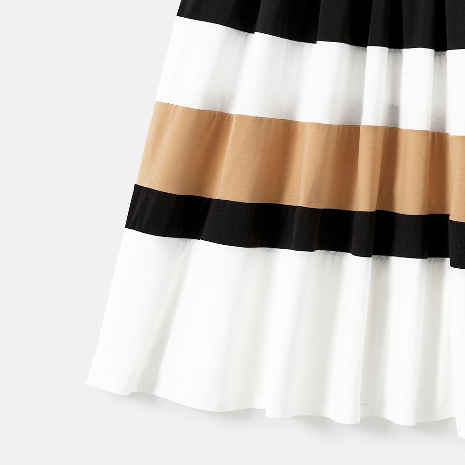 Family Matching Colorblock Spliced Cami Dresses and Short-sleeve T-shirts Sets Multi-color big image 13