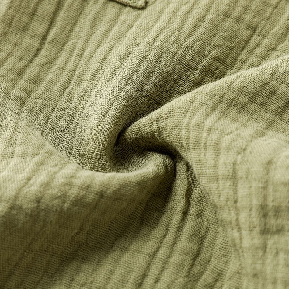 Baby Boy/Girl 100% Cotton Crepe Solid Pants Army green