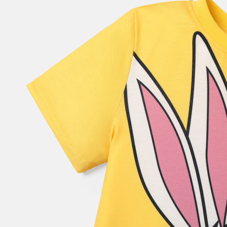 Looney Tunes Kid Boy/Girl Naia Character Print Short-sleeve Tee Yellow big image 4