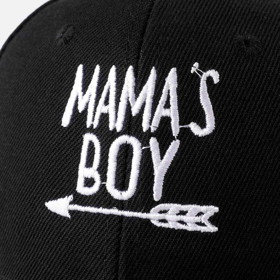 2-pack Letter Embroidered Baseball Cap for Mom and Me Black big image 5