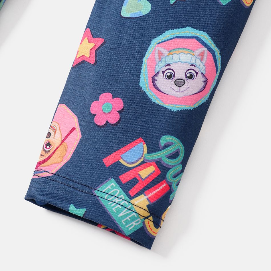 PAW Patrol Toddler Girl Character Print Elasticized Leggings Deep Blue big image 5