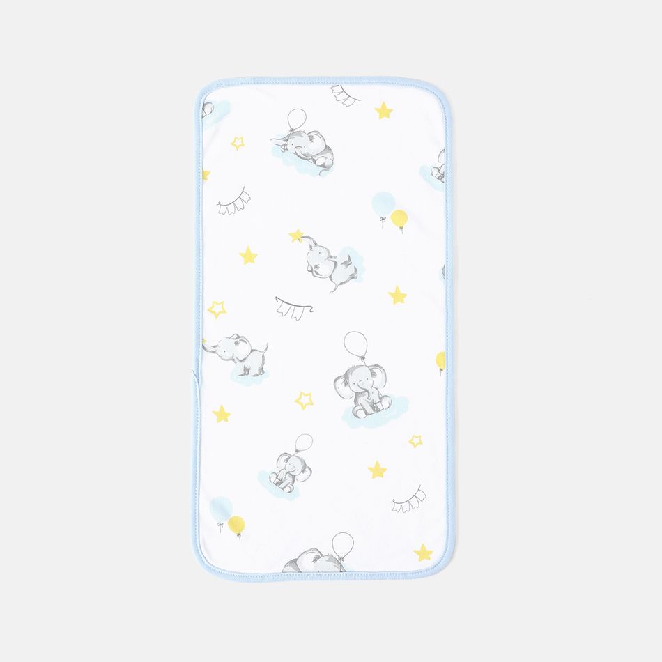 100% Cotton Elephant Pattern Baby Burp Cloths Multi-color big image 3