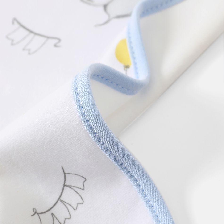 100% Cotton Elephant Pattern Baby Burp Cloths Multi-color big image 6