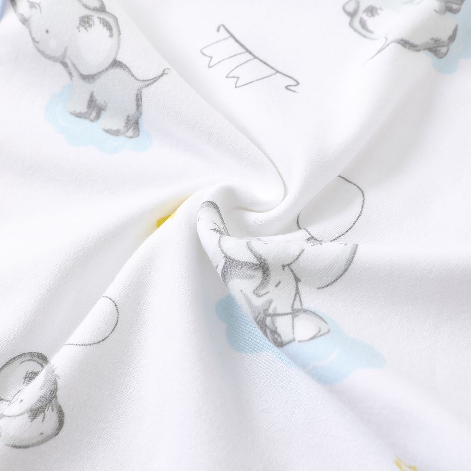 100% Cotton Elephant Pattern Baby Burp Cloths Multi-color