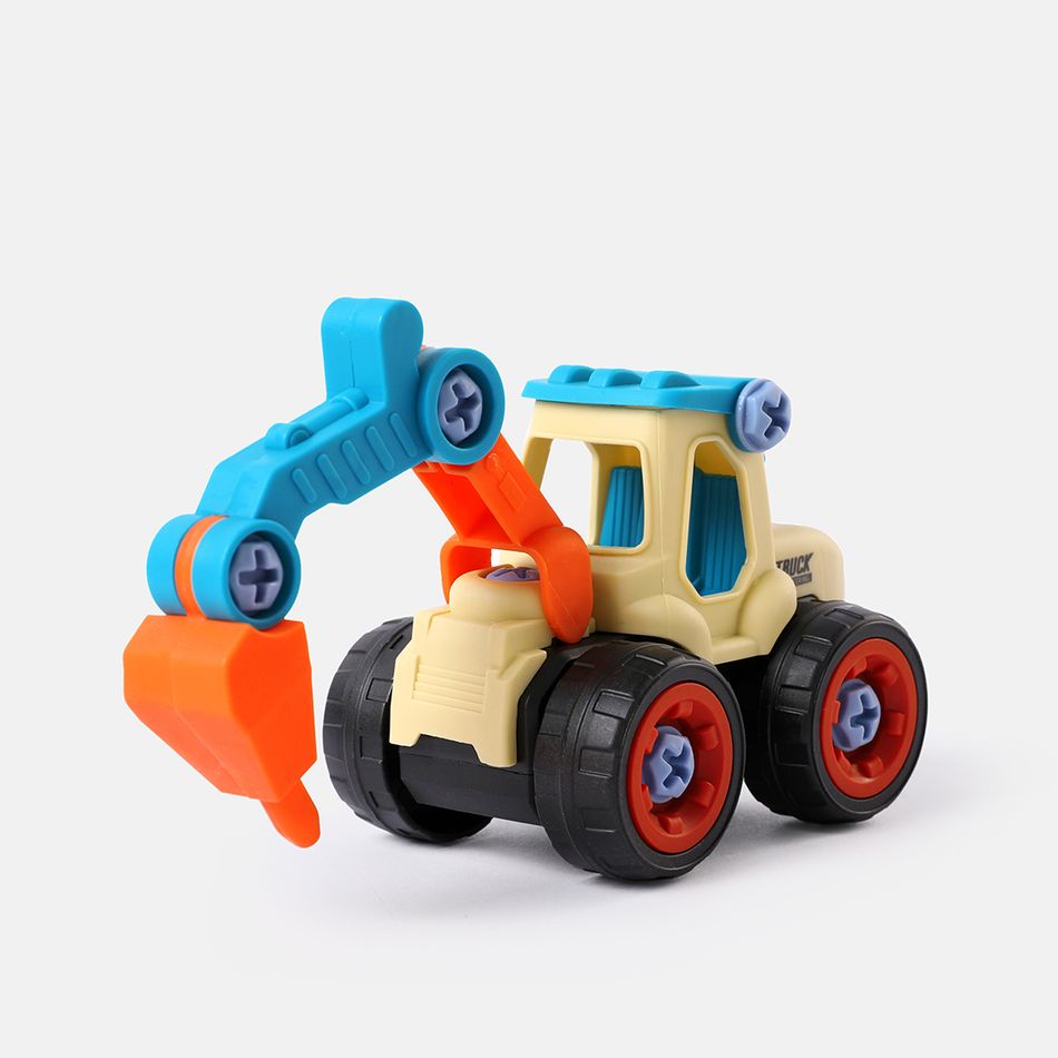 4-pack Engineering Vehicles Toys Trucks Car Stem Construction Building Set Educational Engineering Vehicle Car Toys Multi-color