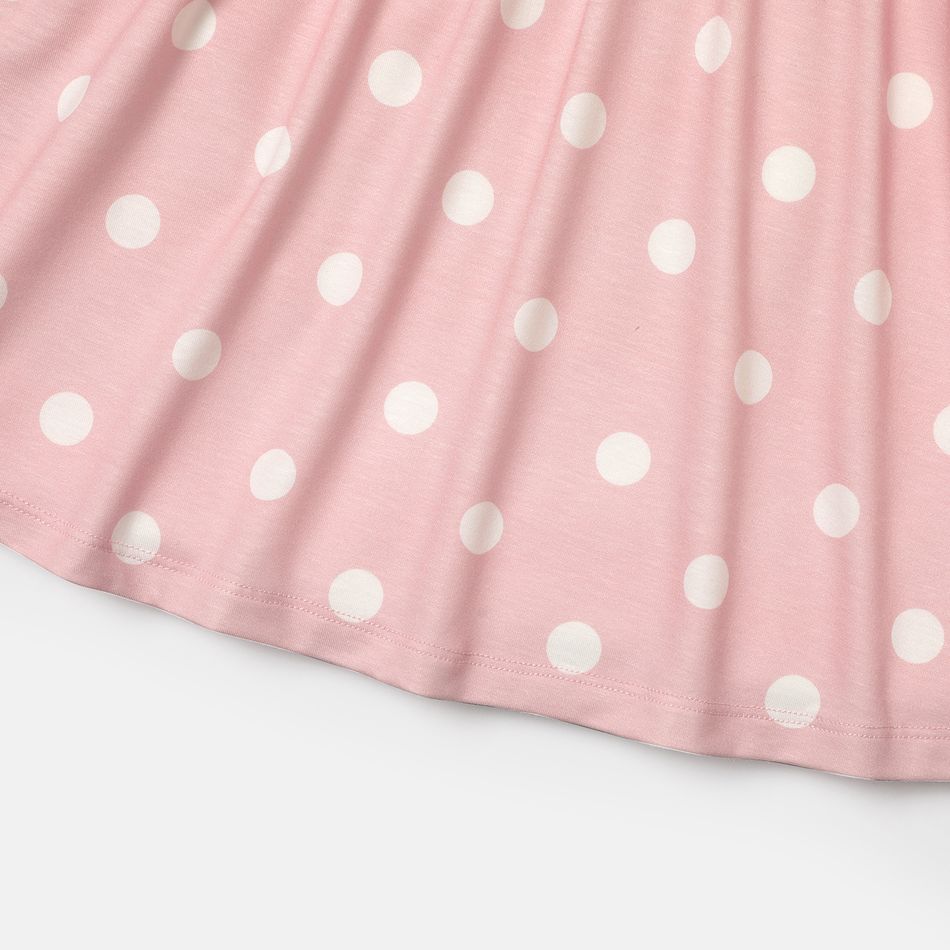 Naia Toddler/Kid Girl Heart Print/Polka dots Sleeveless Dress Pink big image 5