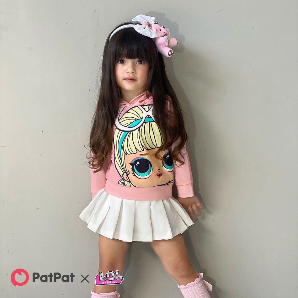 L.O.L. SURPRISE! Toddler Girl Character Print Hoodie Sweatshirt Pink big image 2