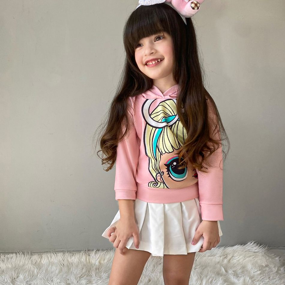 L.O.L. SURPRISE! Toddler Girl Character Print Hoodie Sweatshirt Pink big image 3
