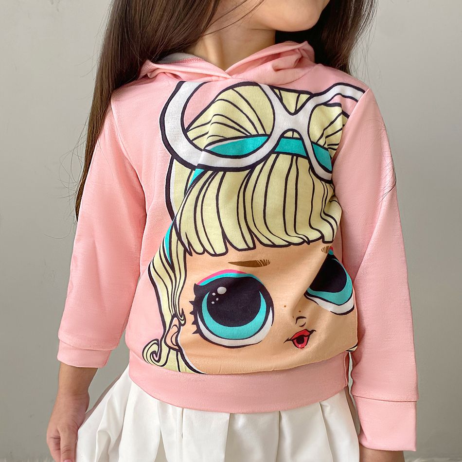 L.O.L. SURPRISE! Toddler Girl Character Print Hoodie Sweatshirt Pink big image 4