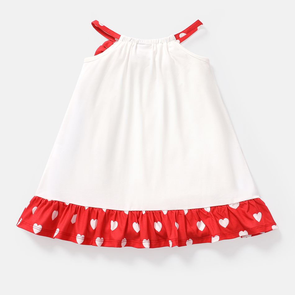 Peppa Pig Toddler Girl Mother's Day Naia Heart Print Halter Dress White big image 2