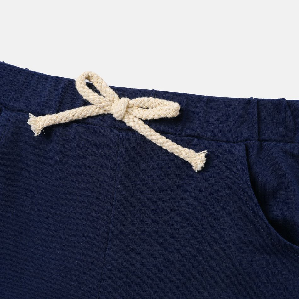 PAW Patrol Toddler Girl/Boy 2pcs Colorblock Short-sleeve Naia Tee and Cotton Shorts Set Blue big image 5