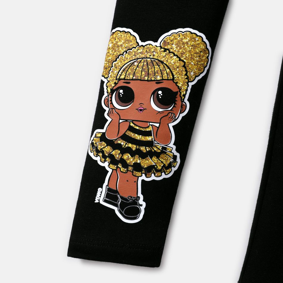L.O.L. SURPRISE! Toddler/Kid Girl Naia Cotton Bowknot Design/Stripe Skirt Leggings Black big image 2
