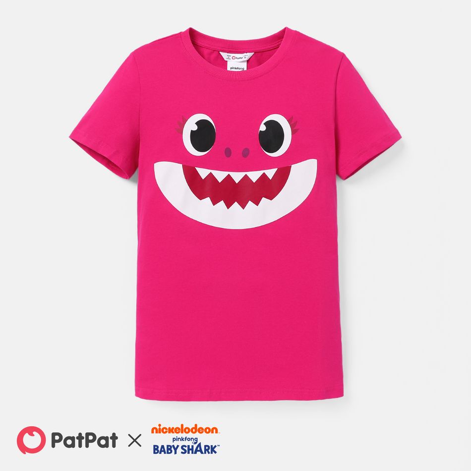 Baby Shark Family Matching 100% Cotton Short-sleeve Shark Print Tee Colorful big image 3