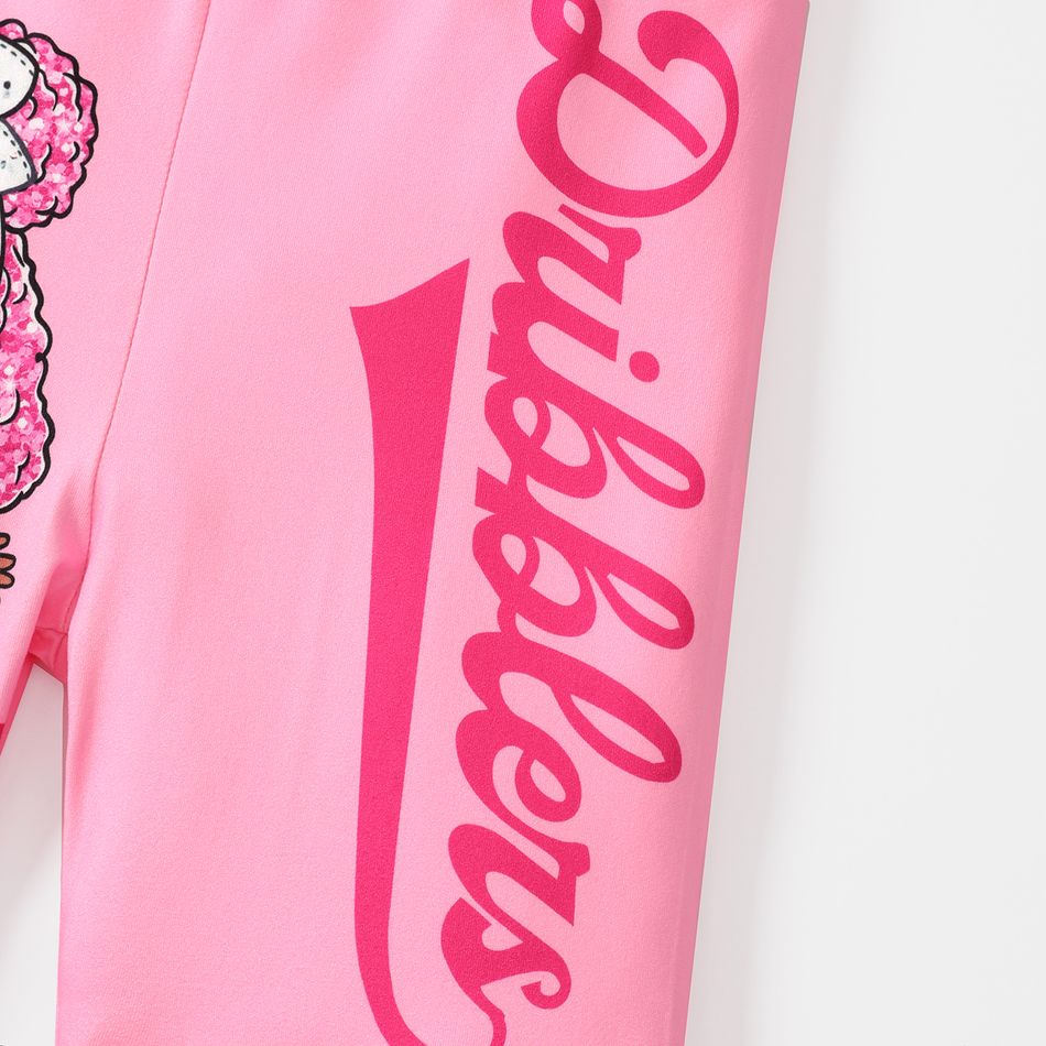 L.O.L. SURPRISE! Kid Girl Eco-friendly RPET Fabric Character Print Leggings Shorts Pink big image 4