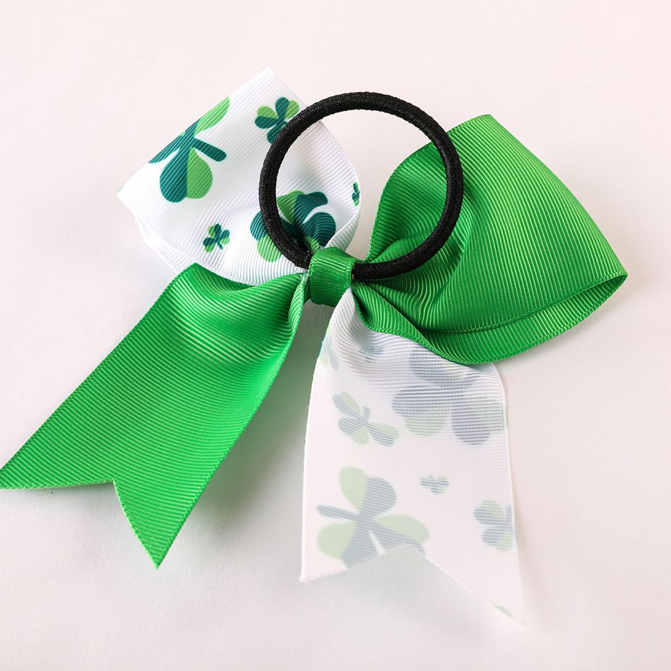 4-pack St. Patrick's Day Hair Ties for Girls (Random Printing Position) Multi-color big image 5