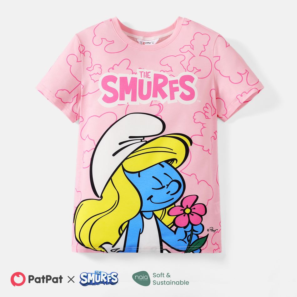 The Smurfs Family Matching Graphic Print Short-sleeve Naia™ Tee Colorful big image 13