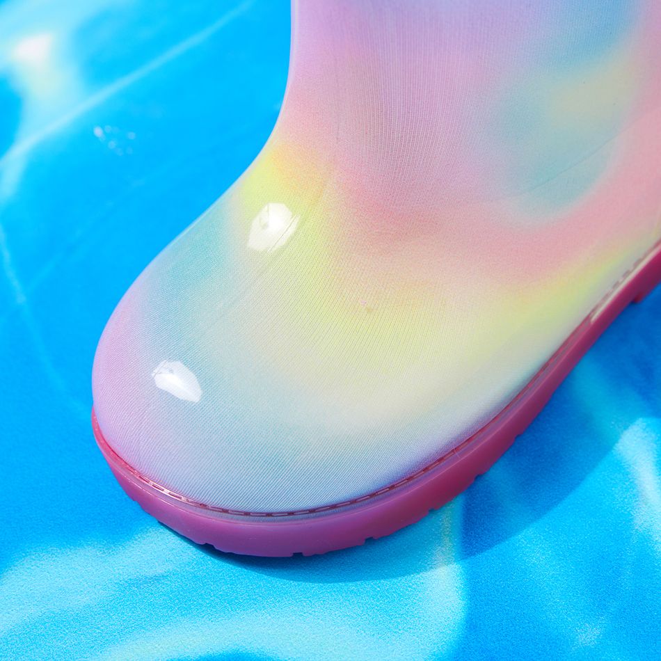 طفل / طفل أحذية المطر الملونة متعدد الألوان big image 3