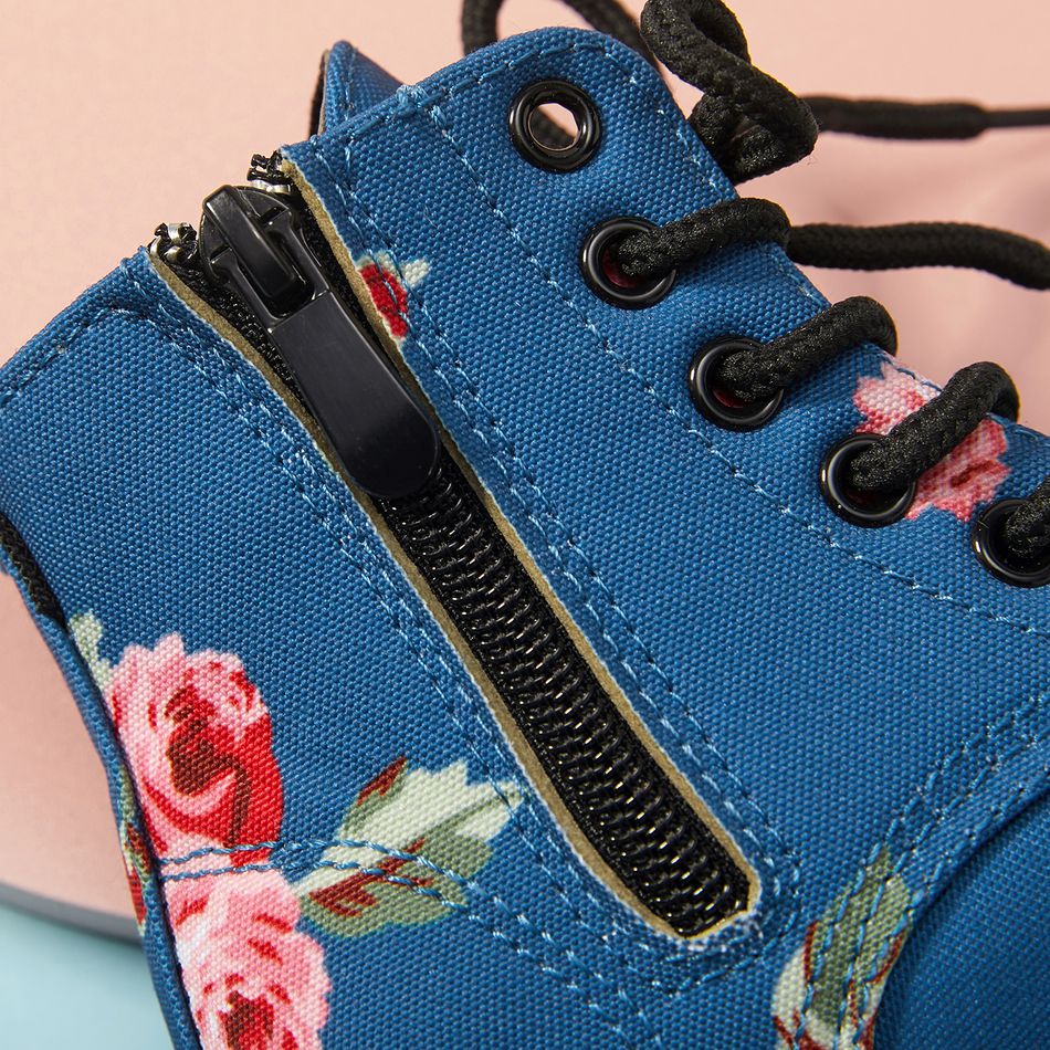 Criança Menina Casual Plantas e flores Botas Azul Escuro big image 5