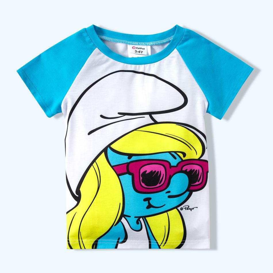 Smurfs Big Graphic Family Matching Tops and Romper Blue big image 6