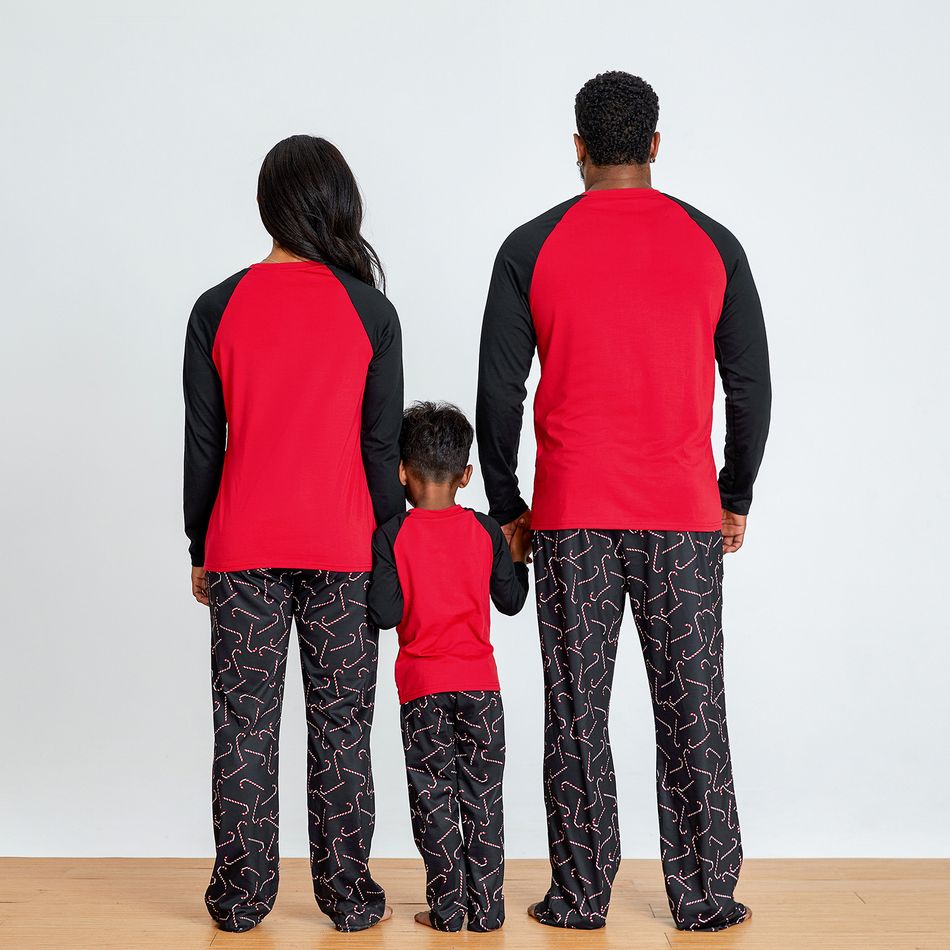 Christmas Letter Print Family Matching Pajamas Sets Red big image 19