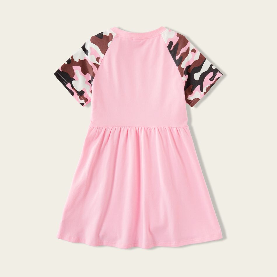 3-piece Camouflage Letter Allover Short-sleeve Dress Multi-color big image 13