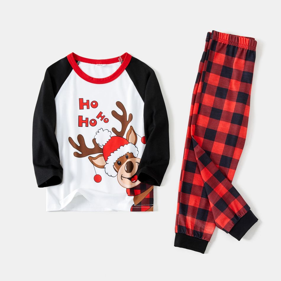 Natal Look de família Manga comprida Conjuntos de roupa para a família Pijamas (Flame Resistant) Vermelho big image 11