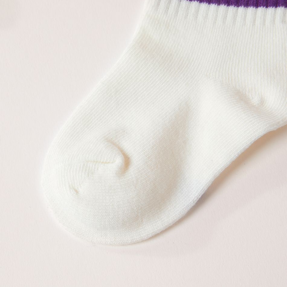 Baby / Toddler / Kid Rainbow Knitted Socks White big image 2