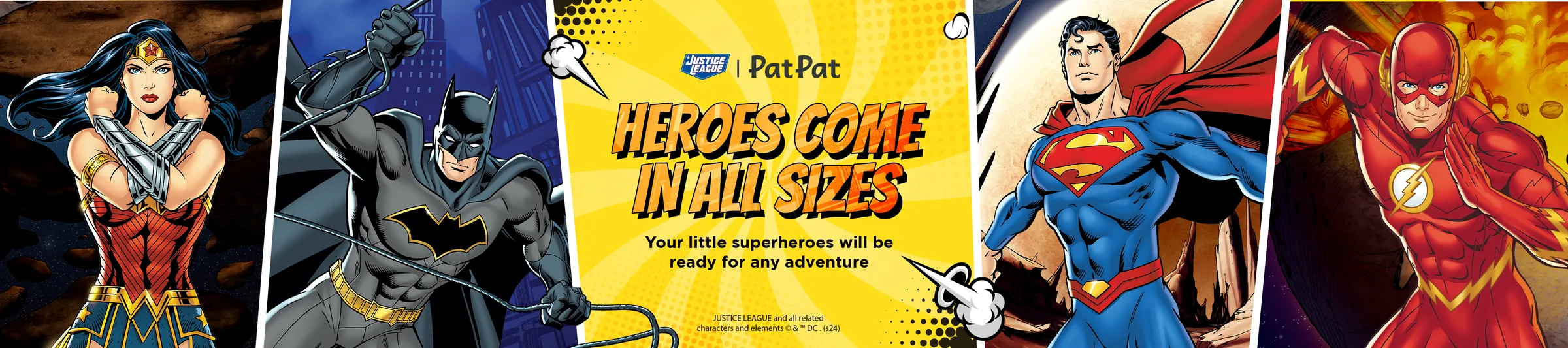 Buy Character Clothing for Children and Family Justice League  Clothes Online for Sale - PatPat UK 