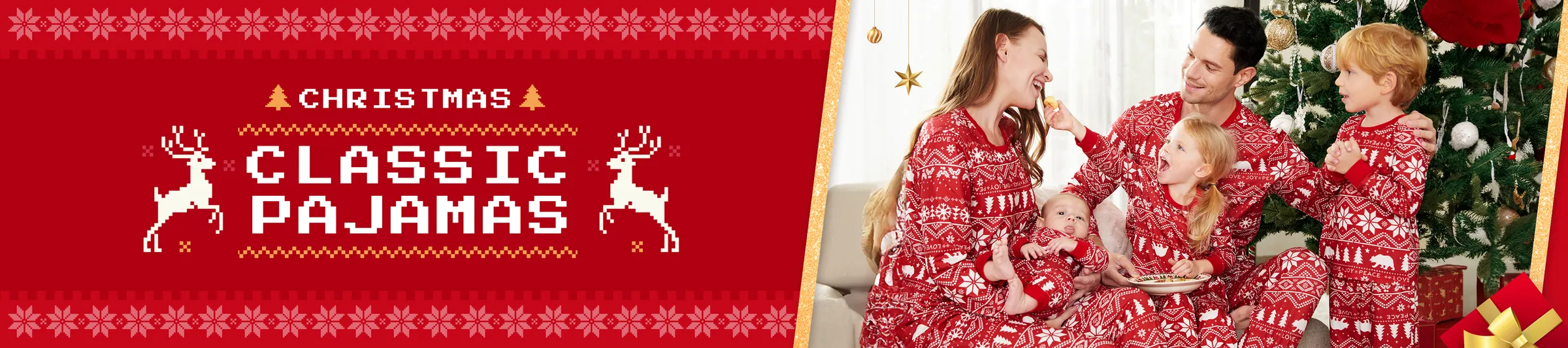 Compre ropa de Navidad Pijama clásico  en línea para la venta - PatPat US 