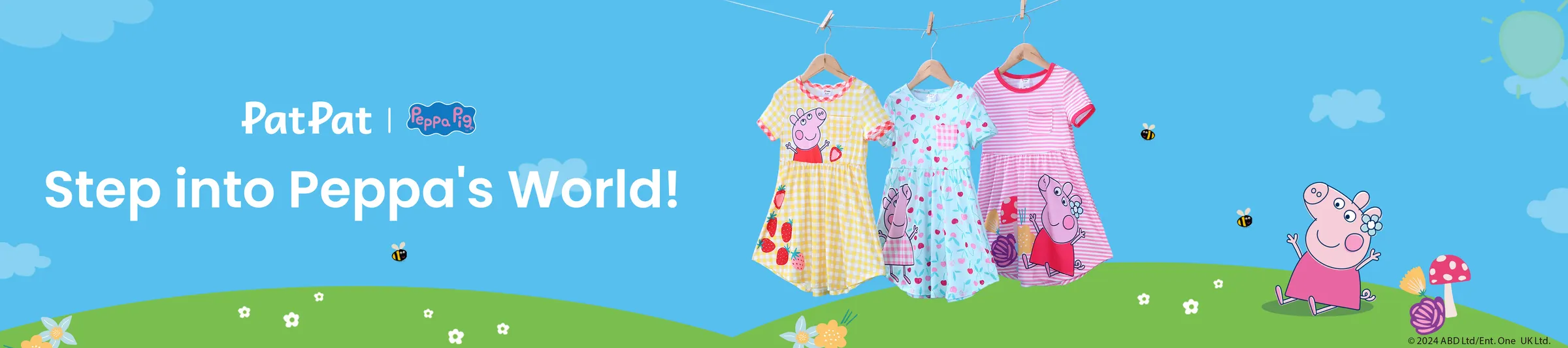 Buy Peppa Pig Toddler & Kid  Clothes Online for Sale - PatPat CA 