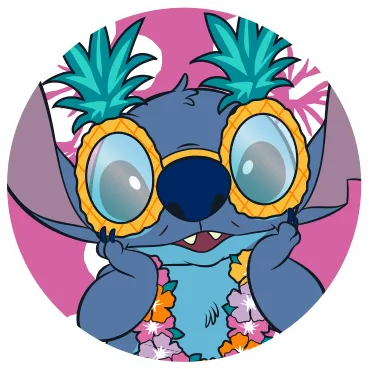 Puntada Disney Chicos Chica Hipertáctil Plantas y flores Vestidos Rosa caliente