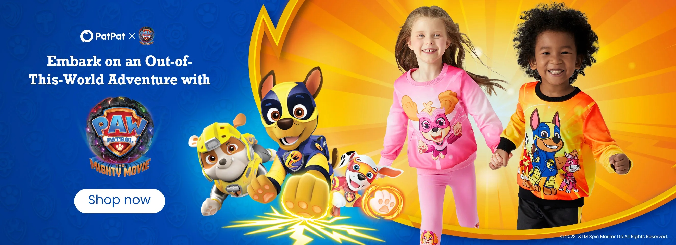 Click it to join PatPat X PAW Patrol activity