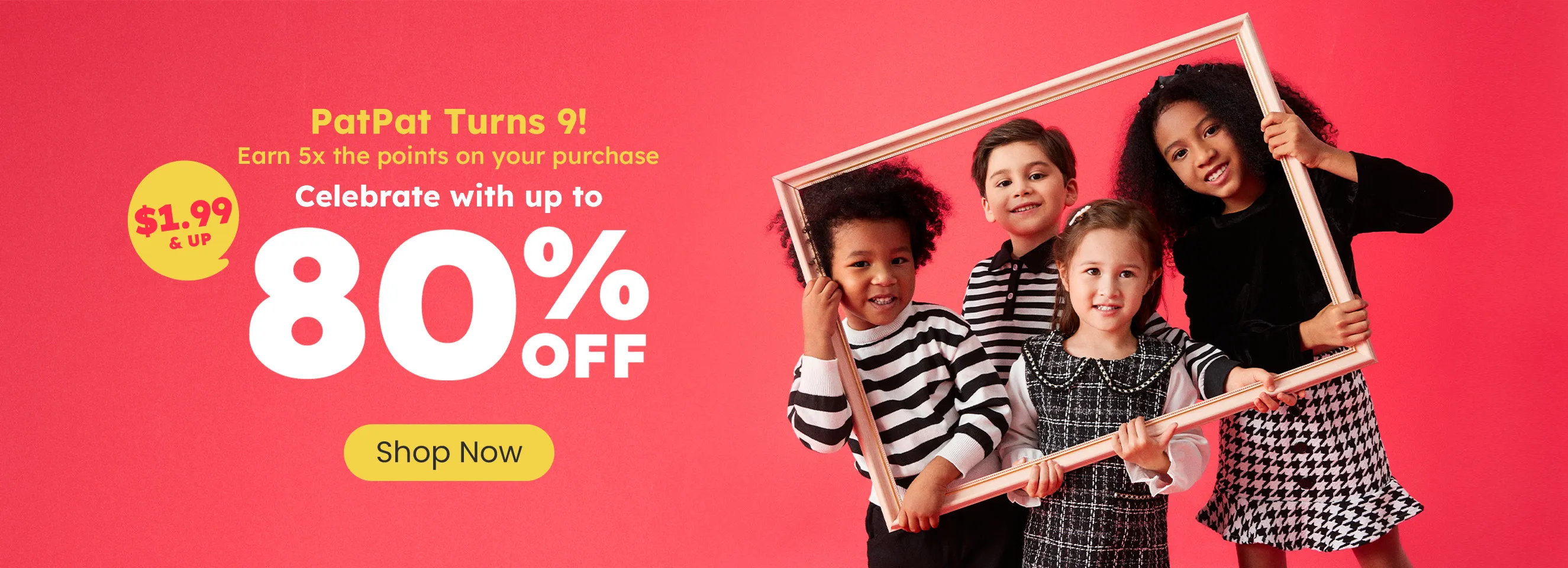 Click it to join PatPat's 9th Anniversary Sale activity