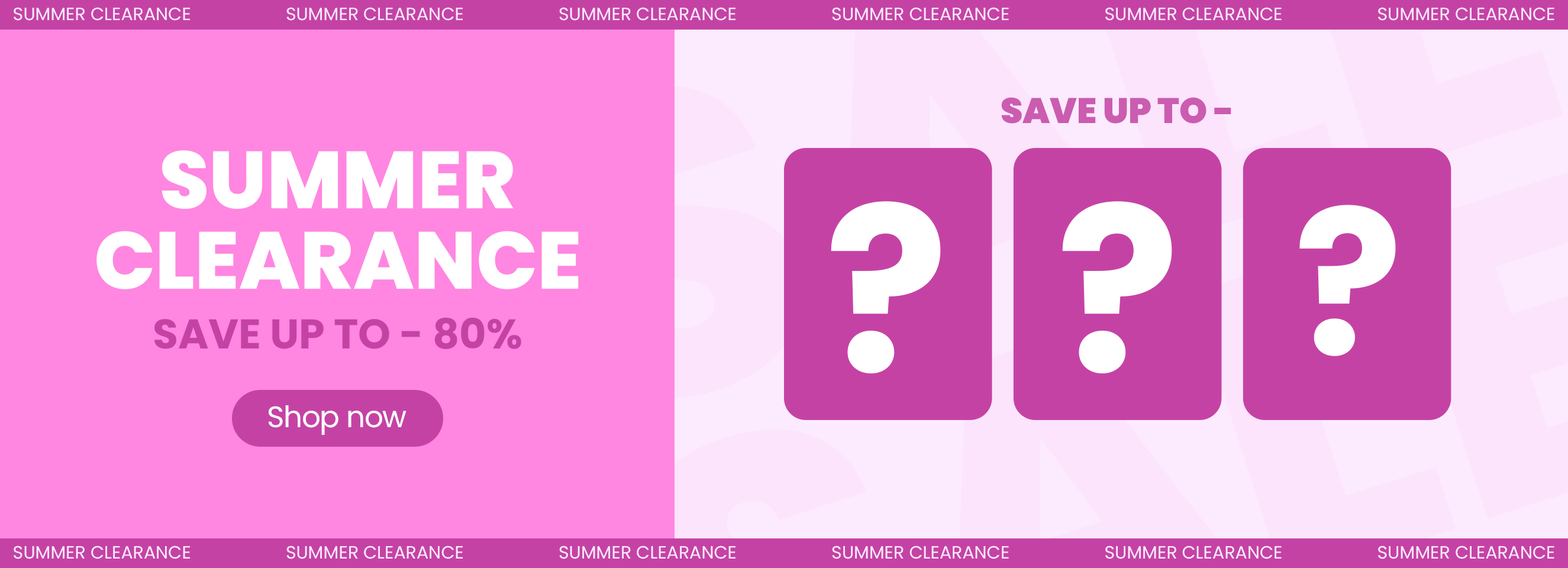 Click it to join Clearance for summer activity