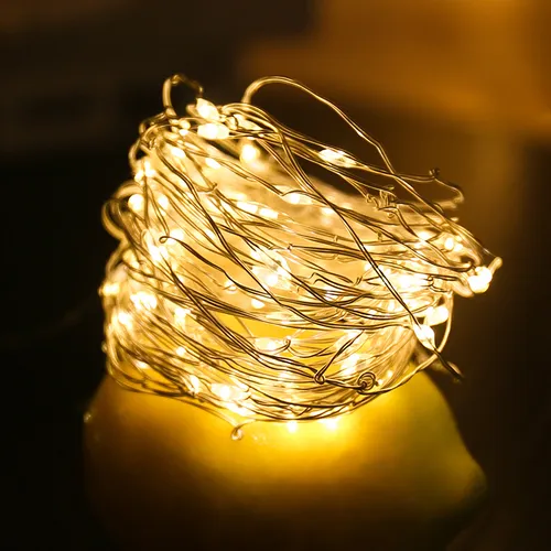 Lumière LED flexible chaîne lampe fil de cuivre armoire lampe bibliothèque décoration fête de mariage