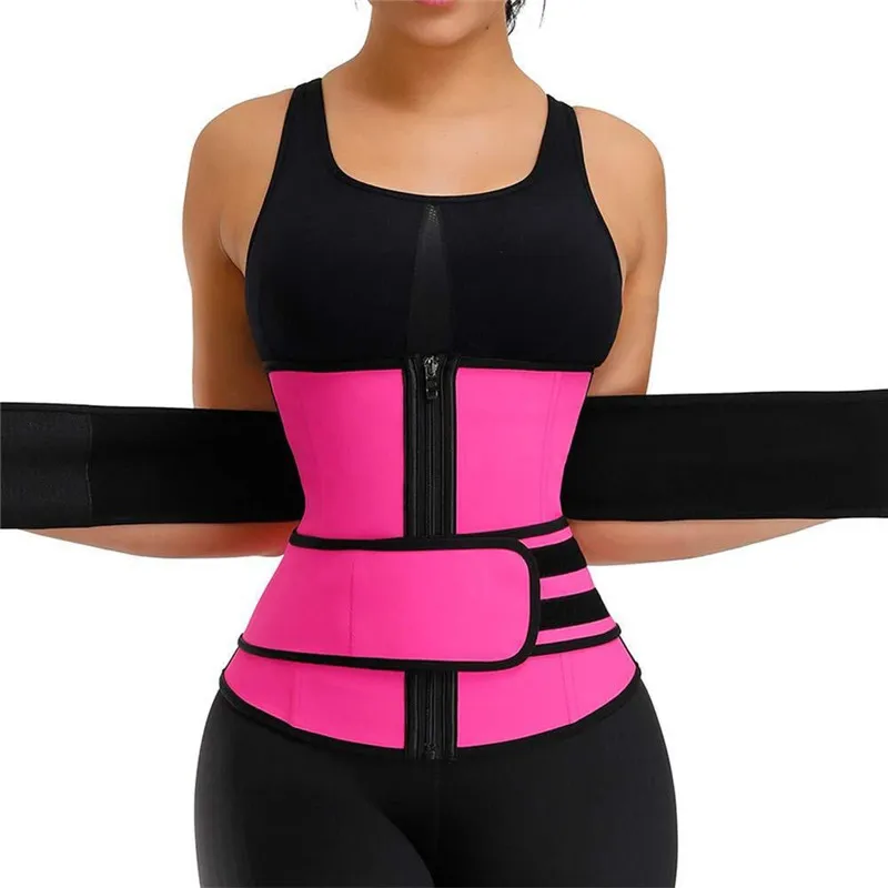 Breathable Maternity Postpartum Slimming belt Waist Corset Waist trainer Belt Hot Pink big image 1