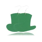 Clovers St.Patricks Day Green Shamrock Earrings Decoration Light Green