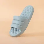 mudos eva sofá diapositivas mujeres suela gruesa suaves zapatillas de interior las mujeres antideslizante baño de las sandalias de los hombres zapatos de verano Azul Claro