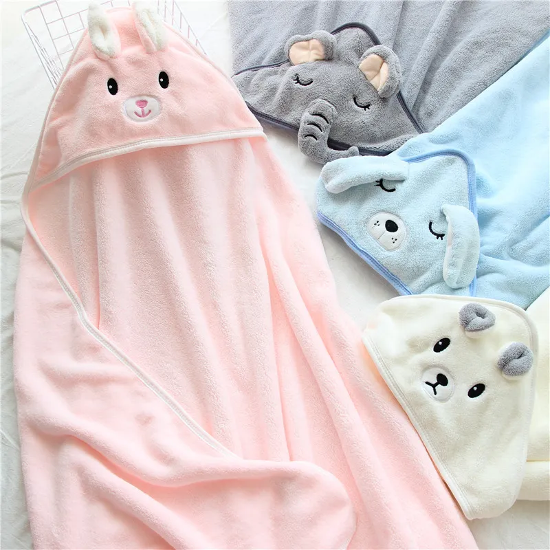 Baby Hug Blanket Spring Winter Autumn Newborn Air Conditioner Quilt Bath Towel Coral Fleece Hat Wrap Warm Birth Blanket Gift big image 3