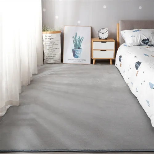 alfombra minimalista de color puro junto a la cama alfombra interior restaurante sala de estar alfombra del dormitorio