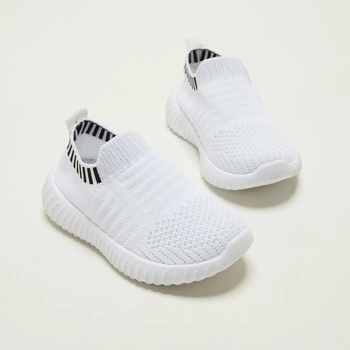 Toddler / Kid Knit Panel Slip-on Sports Shoes  big image 1