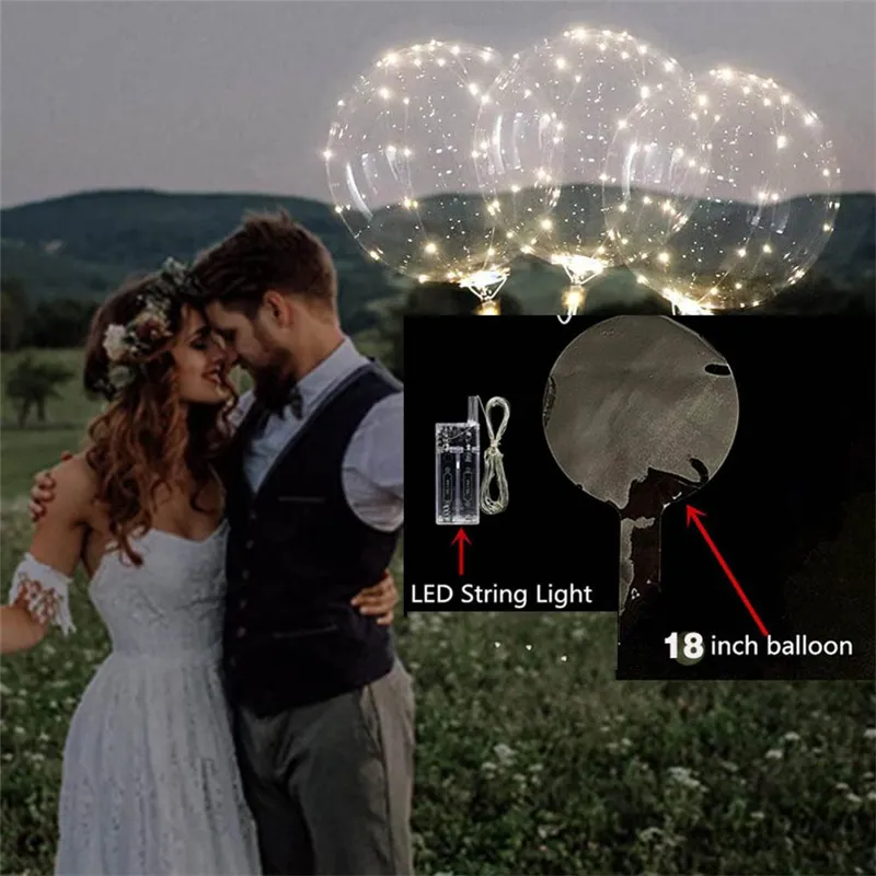 led palloncino bolla luci stringa filo di rame matrimonio compleanno festa decorazioni festa led palloncino luminoso big image 3