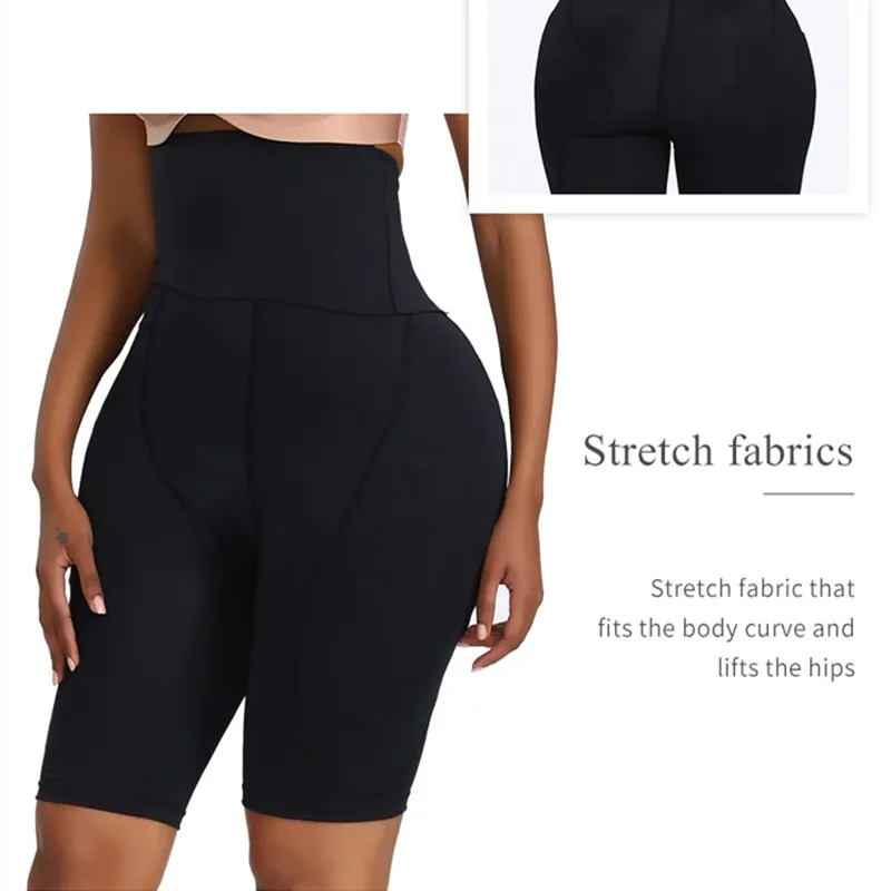 mutandine shapewear imbottite a vita alta da donna mutandine rinforzanti per l'anca pantaloncini shaper pantaloncini imbottiti in spugna imbottiti shapewear big image 3