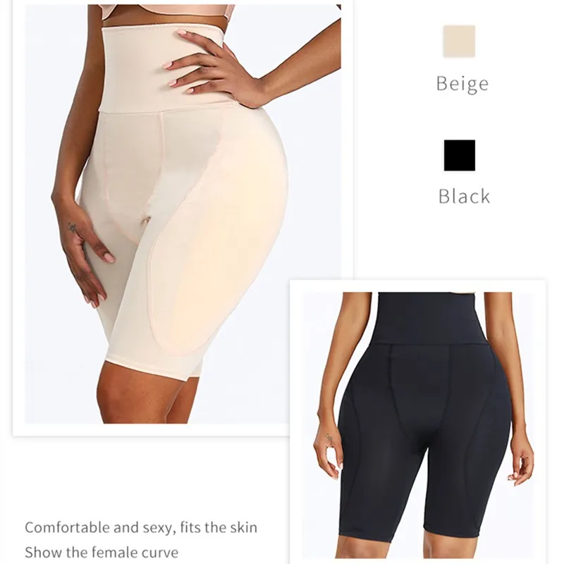 mutandine shapewear imbottite a vita alta da donna mutandine rinforzanti per l'anca pantaloncini shaper pantaloncini imbottiti in spugna imbottiti shapewear big image 4