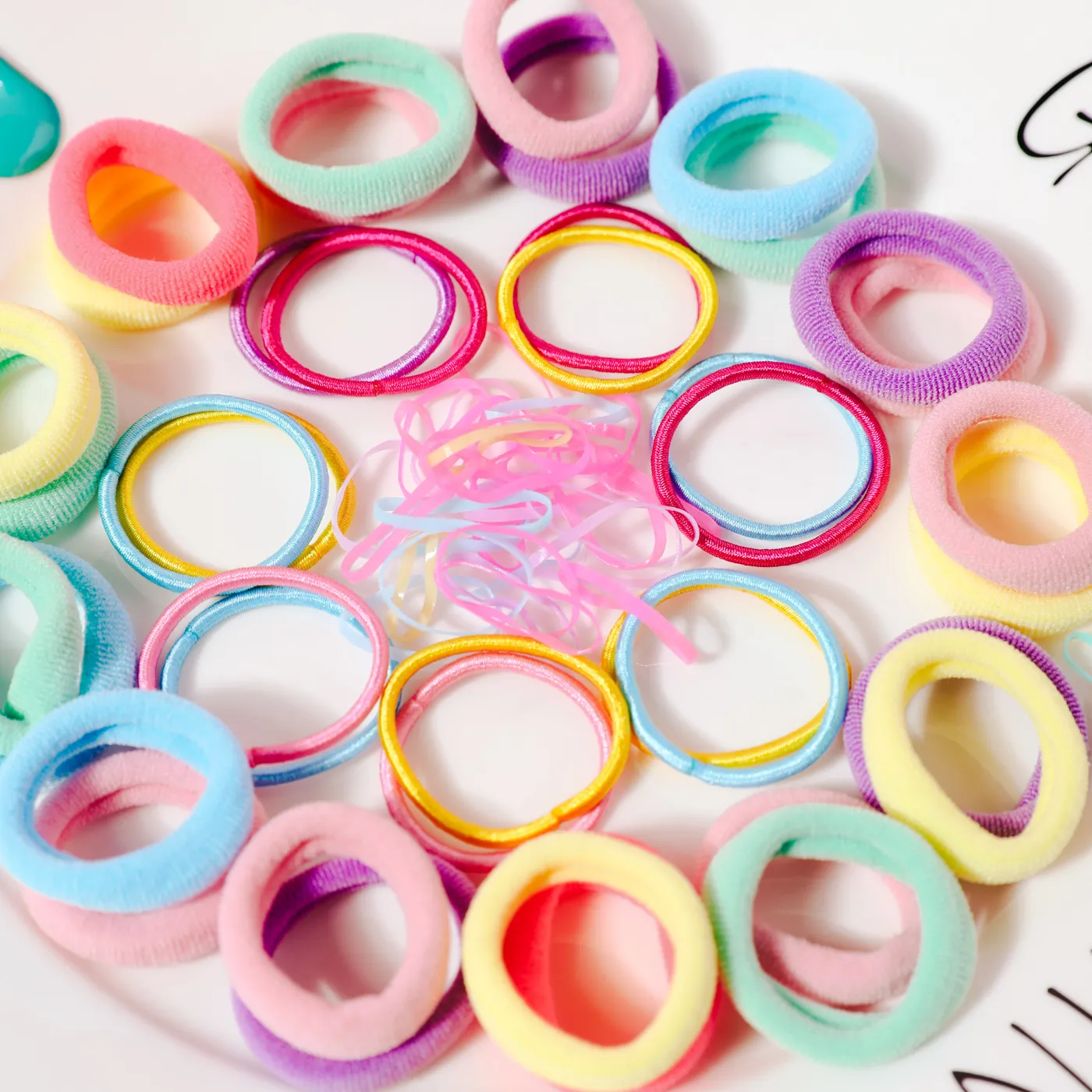 1180-pack Multi-Style Hair Ties and Hair Clips Hair Accessory Sets for Girls Color-C image 6