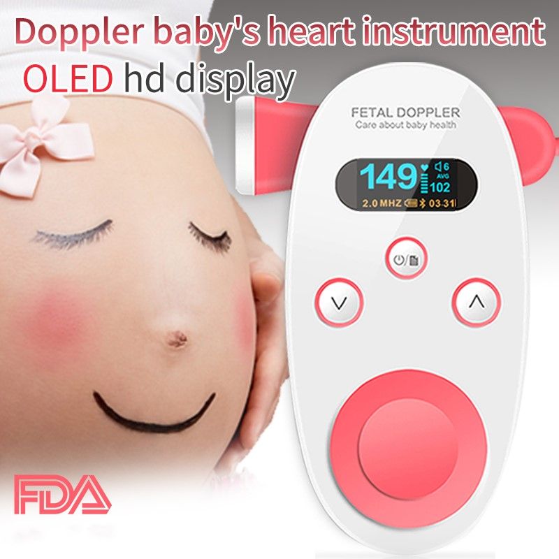 

Baby Heart Instrument Monitoring Baby Activity Instrument Doppler Portable Household Sonar Prenatal Baby Heart Rate Detector
