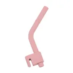 Baby Silicone Straw Multicolor Non-disposable Straw Food Accessories for Baby Self-Feeding Training Dark Pink