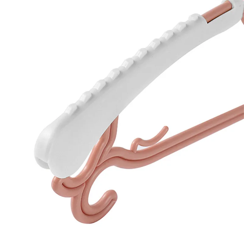 5-pack Adjustable Newborn Baby Hangers Plastic Non-Slip Extendable Laundry Hangers for Toddler Kids Child Clothes big image 3
